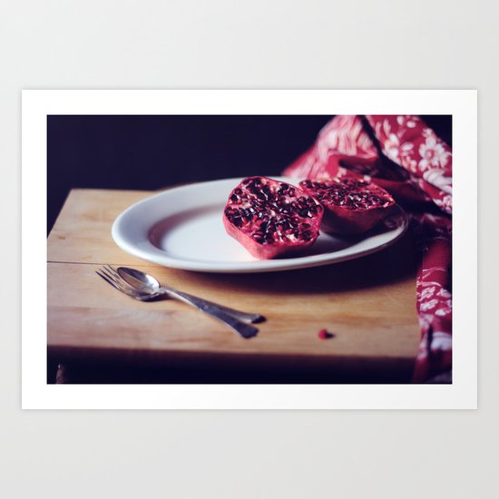 pomegranate, 2 Art Print
