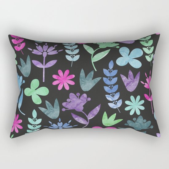 Flower Pattern V Rectangular Pillow