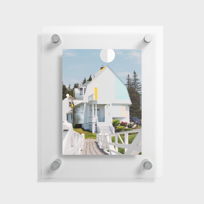 abstract house dream 9a Floating Acrylic Print