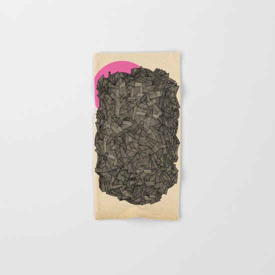 - obscure the pink shade of the sun - Hand & Bath Towel