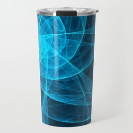 Tulles Star Computer Art in Blue Travel Mug