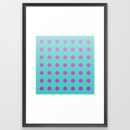 pink and aqua gradient 4 Framed Art Print
