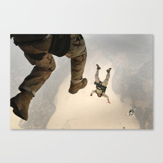Parachuting sky 3 Canvas Print