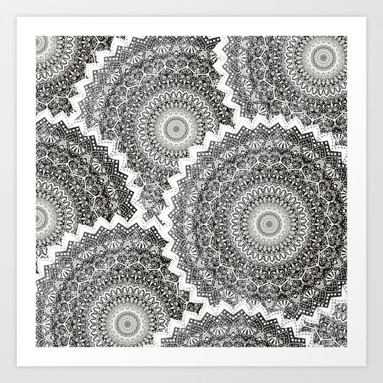WINTER MANDALAS Art Print