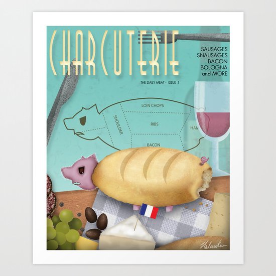 Charcuterie Art Print