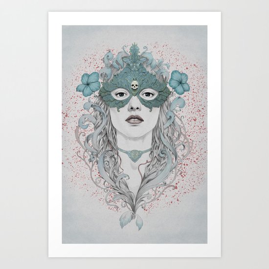 Masked Art Print