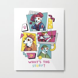 What's the Story, Wishbone? // Tv Show, 90s, Jack Russell Metal Print | Drawing, Wishbonetvshow, Millenial, 90S, 90Snostalgia, Pbskids, 90Saesthetic, Doglovers, Dogbreed, Jackrussellterrier 