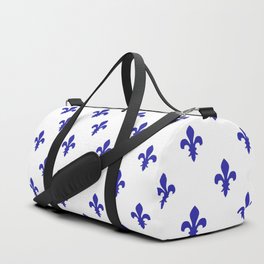 Fleur-de-Lis (Navy Blue & White Pattern) Duffle Bag
