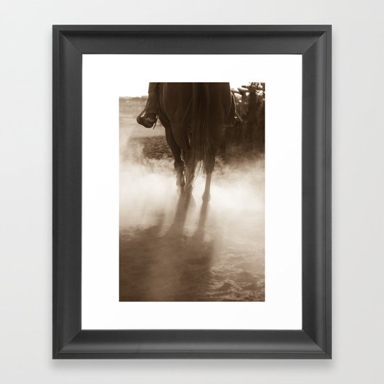 Coyboy Dust Framed Art Print