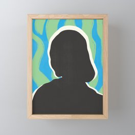 Anonymous portrait Framed Mini Art Print
