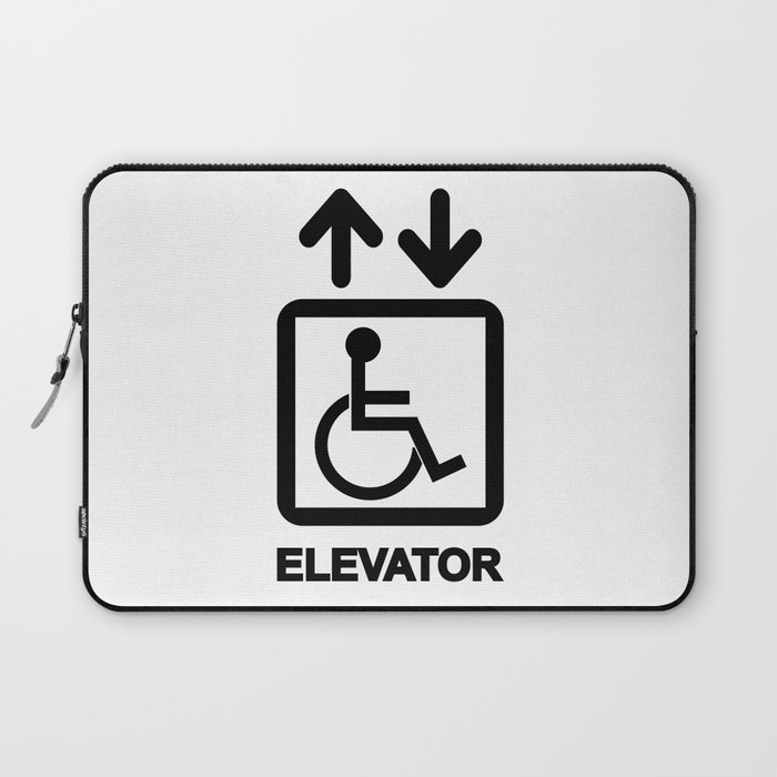 Disabled People Elevator Sign Laptop Sleeve