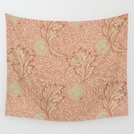 William Morris Apple Rust Gold Vintage Pattern Wall Tapestry