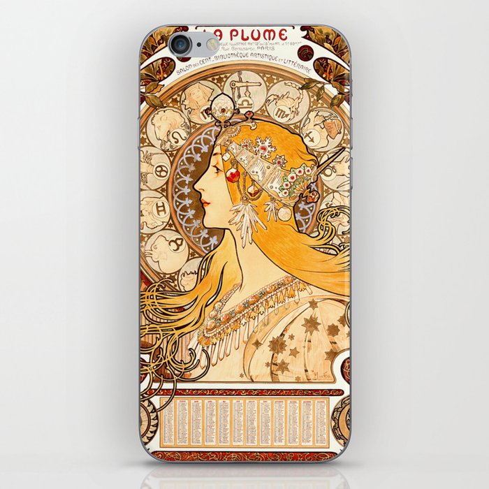 Mucha La Plume iPhone Skin