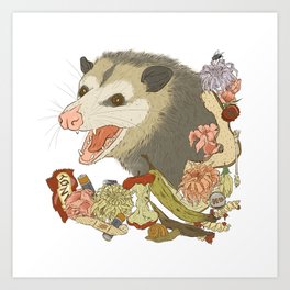 Possum Portrait Art Print