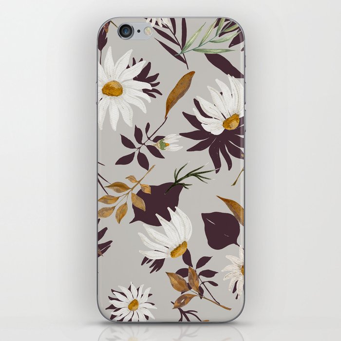 Abstract simple daisies iPhone Skin