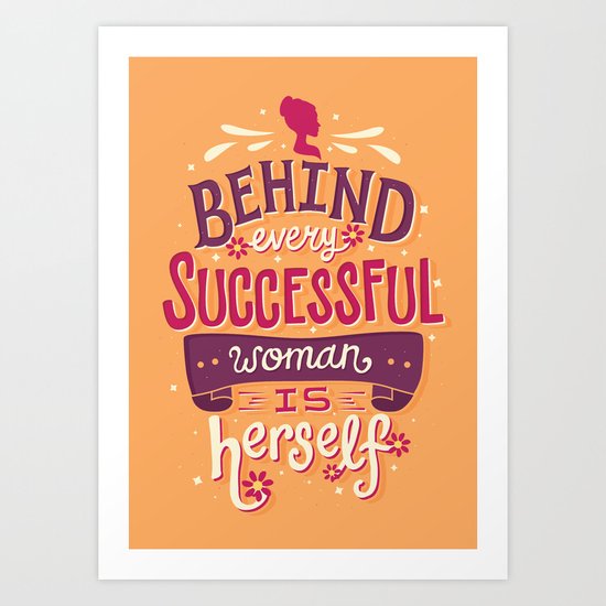 Successful woman Art Print