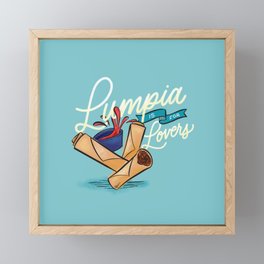 Lumpia is for Lovers Framed Mini Art Print
