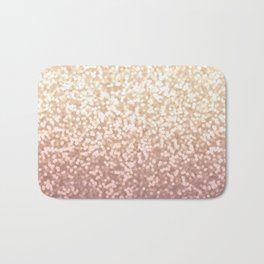 Champagne Gold Blush Pink Glittery Ombre Pattern #society6 Badematte