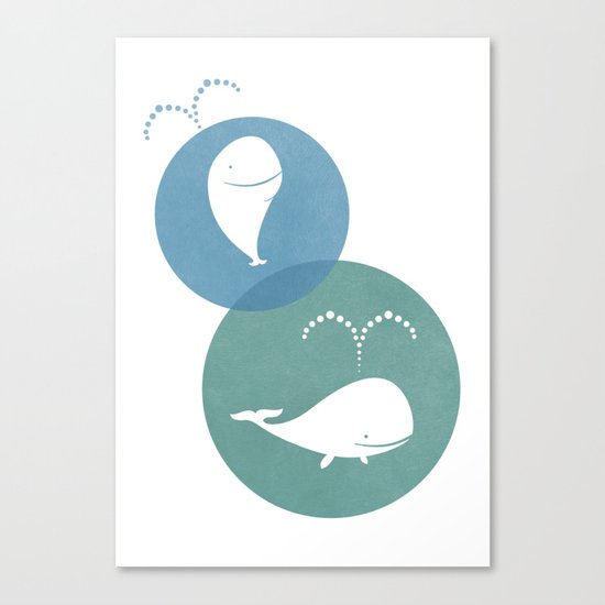 whales Canvas Print