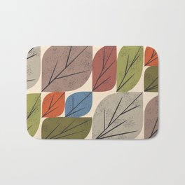 Leaf Grid Bath Mat | Design, Illustration, Texture, Modern, Color, Drawing, Mod, Autumn, Shape, Nature 