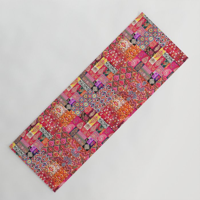 N131 - Heritage Oriental Vintage Traditional Moroccan Style Design Yoga Mat  by Arteresting Official