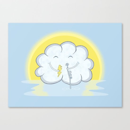 Breakfast Before Rain Canvas Print