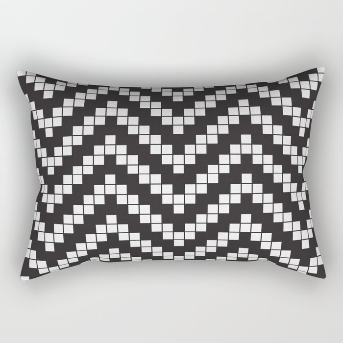 Herringbone Weave Seamless Pattern. Rectangular Pillow