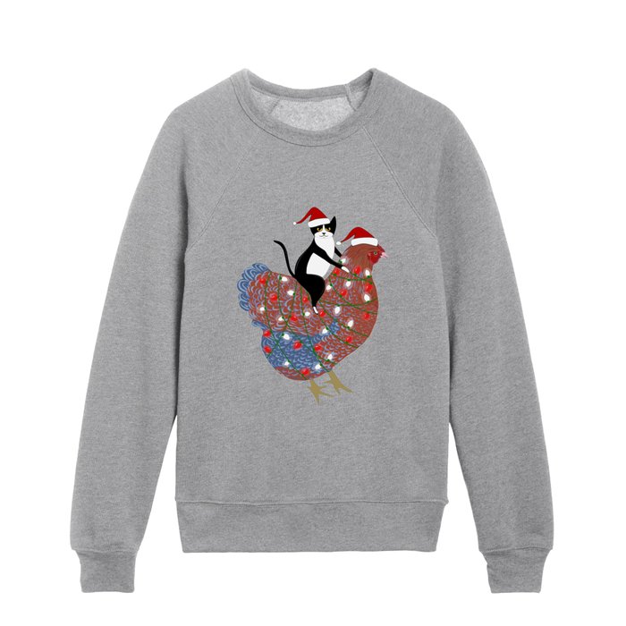 Meowy Bokmas Kids Crewneck