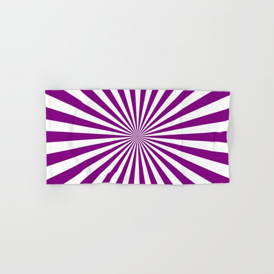 Starburst (Purple/White) Hand & Bath Towel