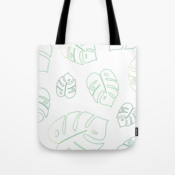 Monstera Leaf Tote Bag
