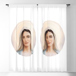 Virgin Mary, Mother of God,  Our Lady of Medjugorje Blackout Curtain