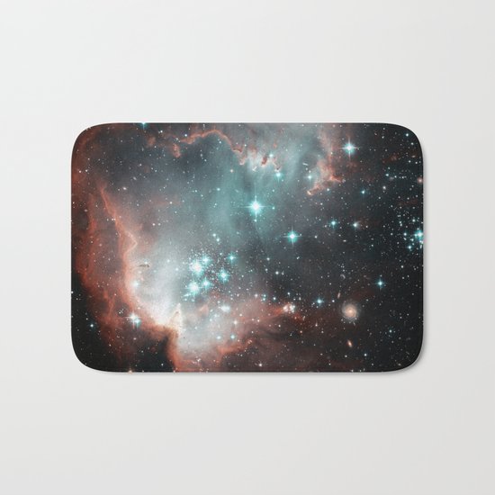 Nebula and stars Bath Mat