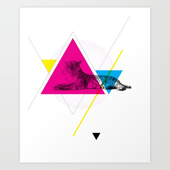 HYPSTER TYGER Art Print