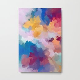 New Beginnings In Full Color | Abstract Texture Color Design Metal Print