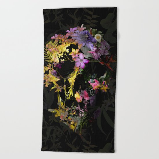 Spring Skull Beach Towel