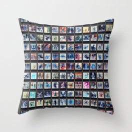 128 Sexy Polaroids in Negative Throw Pillow