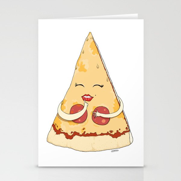 Sexy Pizza Stationery Cards