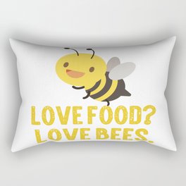 Love Foodlove Bees Rectangular Pillow