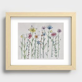 dainty flowers Recessed Framed Print