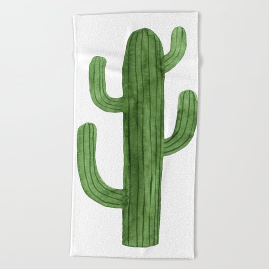 Solo Cactus Green Beach Towel