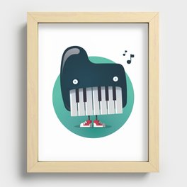 Piano Monster Recessed Framed Print