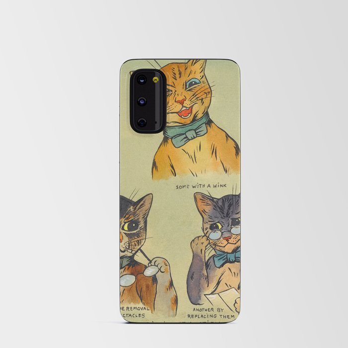 The Art of Bidding at Auction by Louis Wain Android Card Case