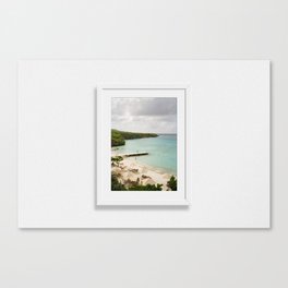 Vintage travel photography print “Caribbean Beach” photo art made in Curaçao. shot on film. Art Print Canvas Print