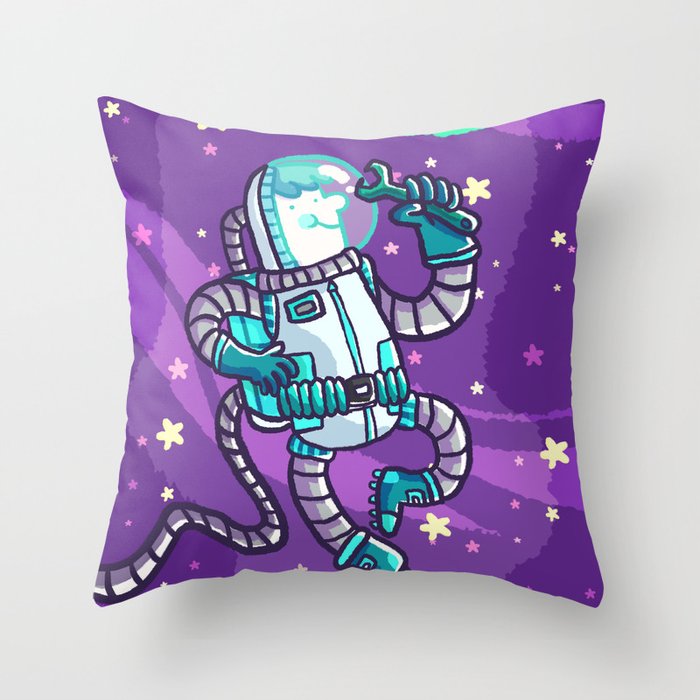 space guy Throw Pillow