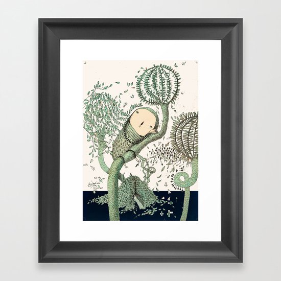 My Green Memory Framed Art Print
