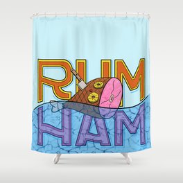 Rum Ham Shower Curtain
