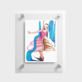 Expressive Ballerina Dance Drawing 2022 Floating Acrylic Print