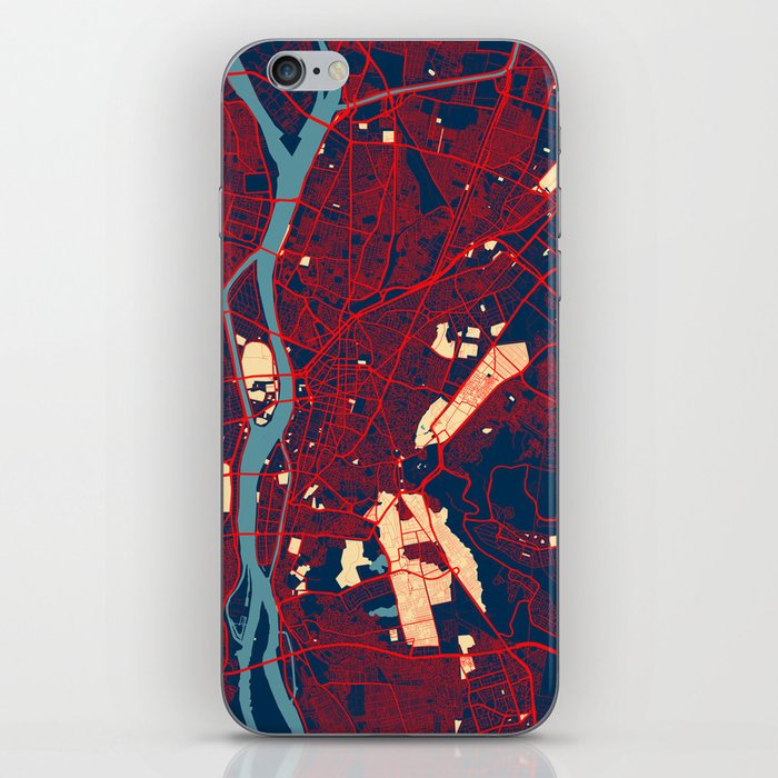 Cairo City Map of Egypt - Hope iPhone Skin