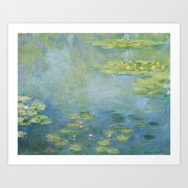 Water lilies by Claude Monet, 1906 Art Print