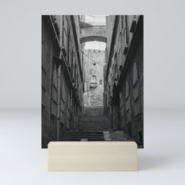Streets of Italy | Black and White | Travel Photography Mini Art Print